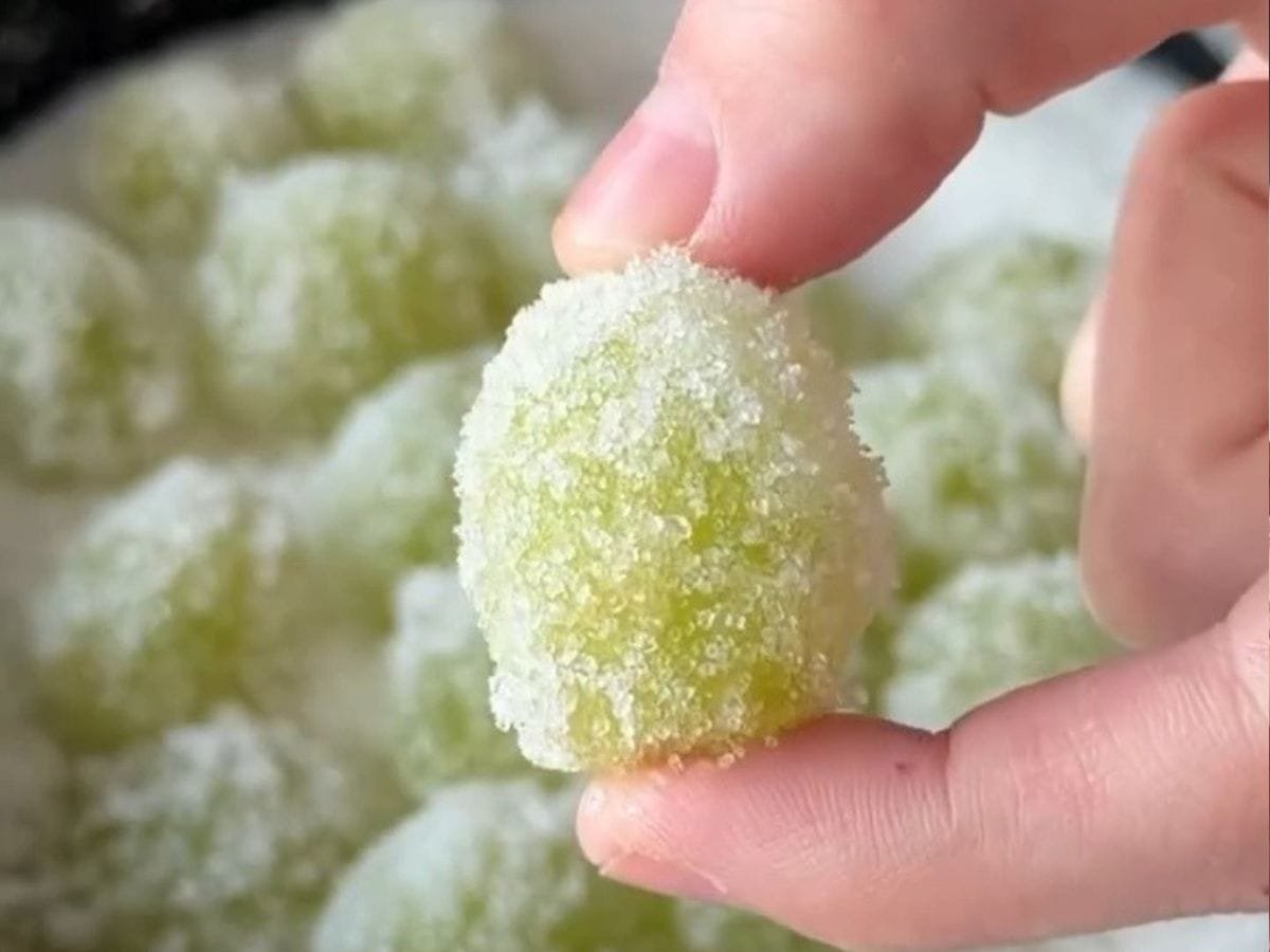 uvas alcoólicas congeladas