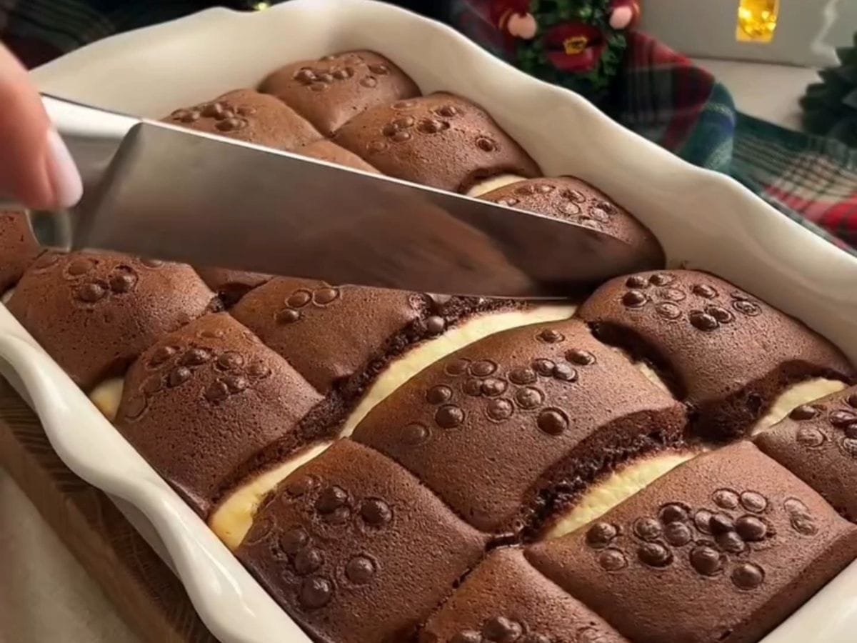 🍫 Bolo Colcha Acolchoada de Chocolate e Ricota