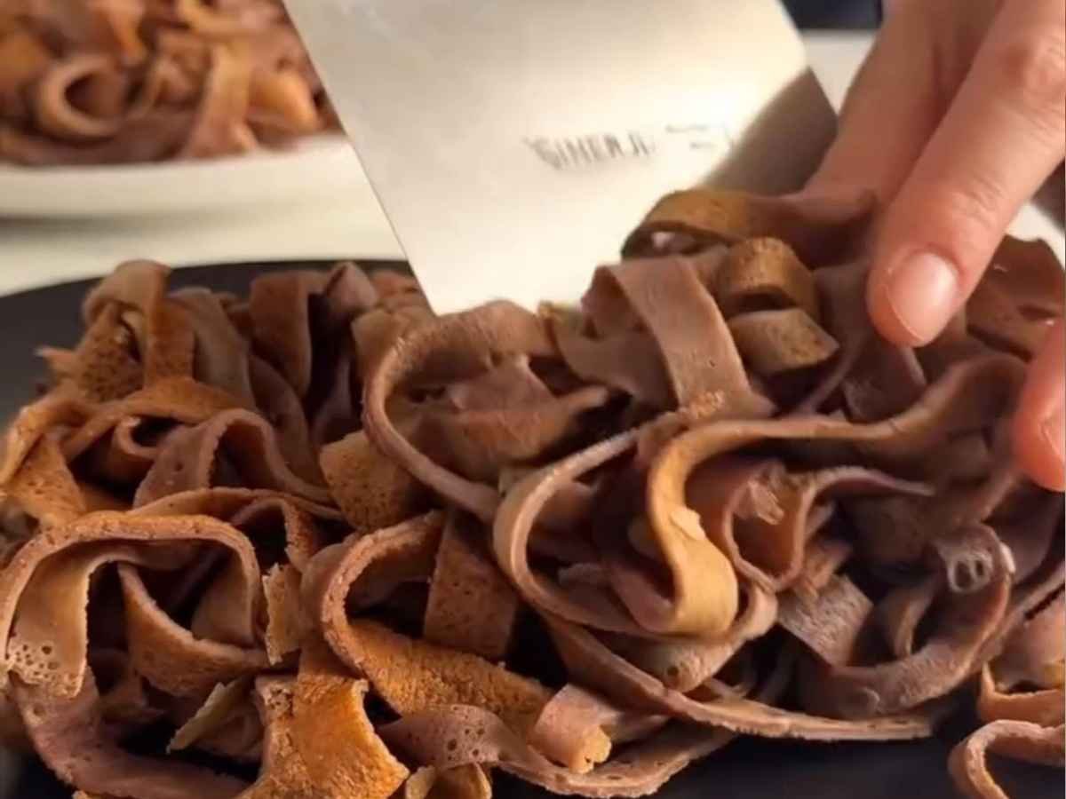 ​Spaghetti de Panqueca de Chocolate