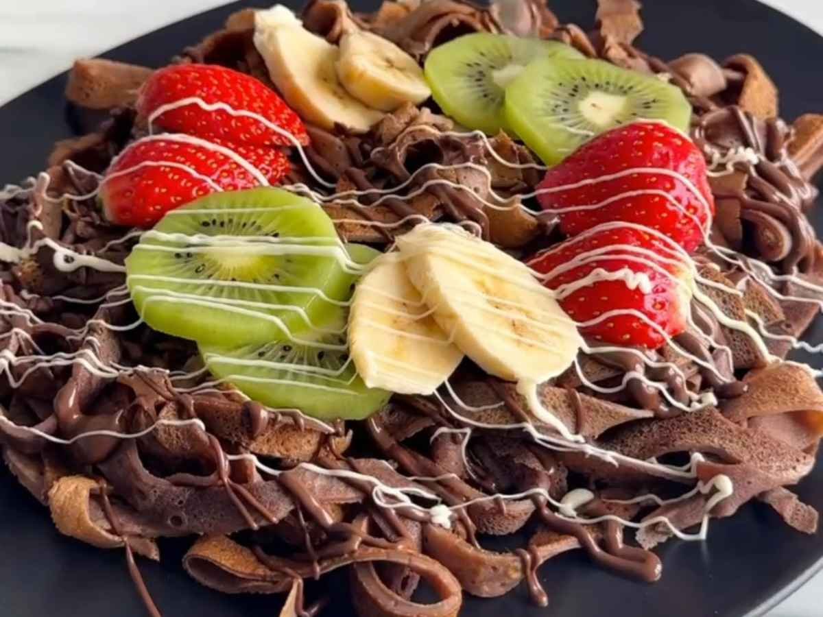 ​Spaghetti de Panqueca de Chocolate