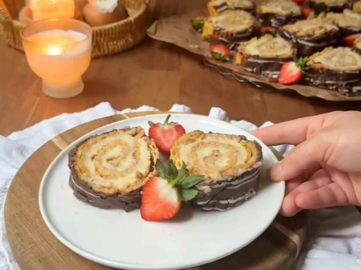 Ekler Gigante em Rolo (Bomba de Confeitaria Família)