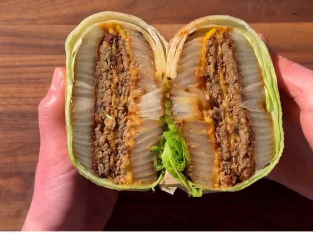 Hambúrguer Fit Sem Pão: A técnica definitiva para um lanche suculento que não desmorona!