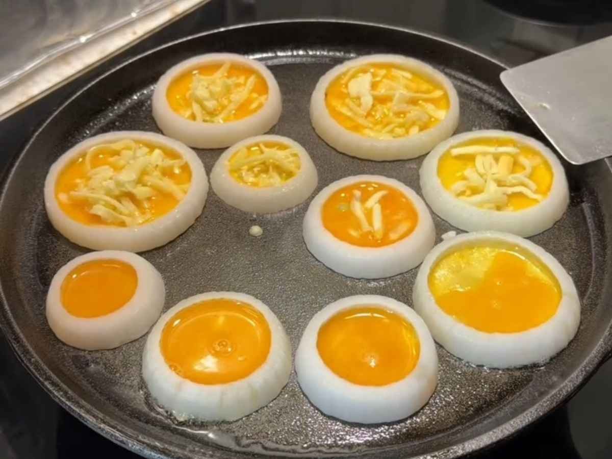 Café da Manhã Especial com menos de 10 reais: Ovos em Anéis de Cebola