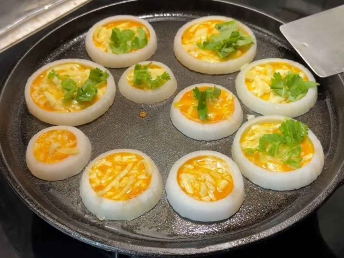 Ovos em Anéis de Cebola