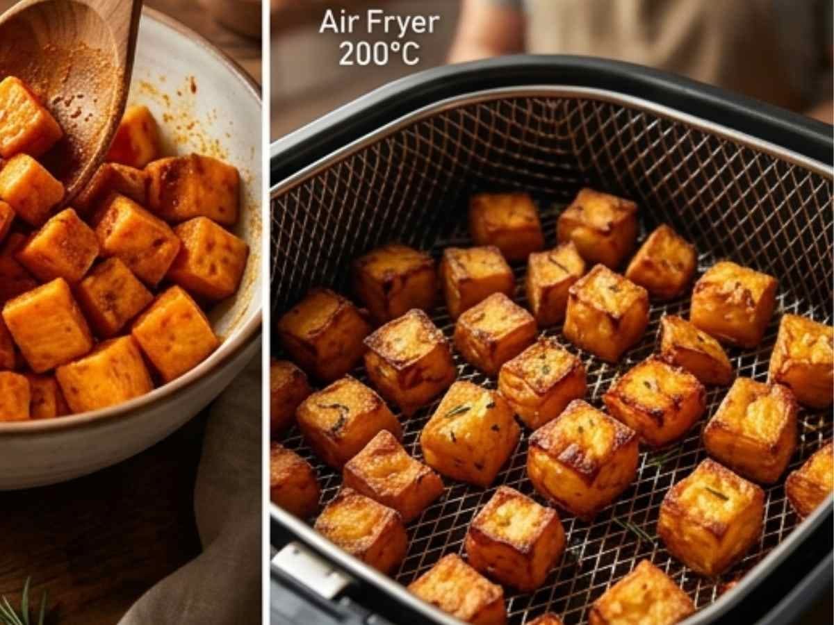 Pare de comer batata murcha: o segredo do choque térmico para a Batata Doce na Air Fryer ficar crocante de verdade #130