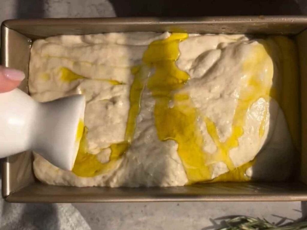 Focaccia na Forma de Pão para o Sanduíche Perfeito