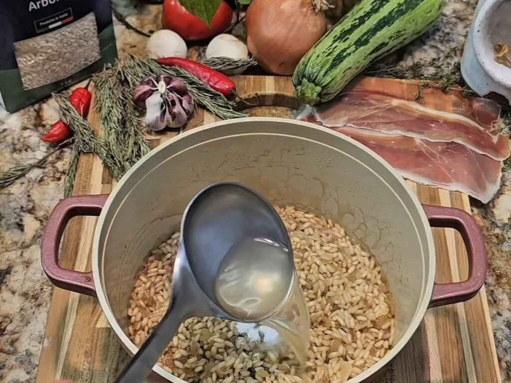 Risoto de Cogumelo Porcini Paganini no Bowl de Presunto Parma Crocante